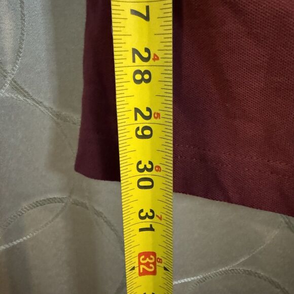 Hollister Epic Flex Stretch XL Red Polo Collar Button Short Sleeve Shirt Golf - Picture 5 of 6